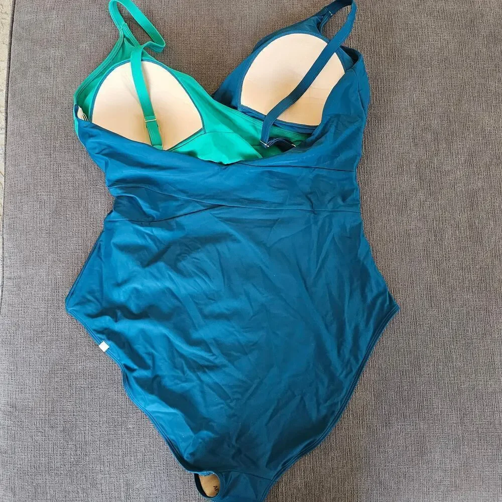 NWT Summersalt Women's Sea Breeze Cutout One Piece Swimsuit Size 22